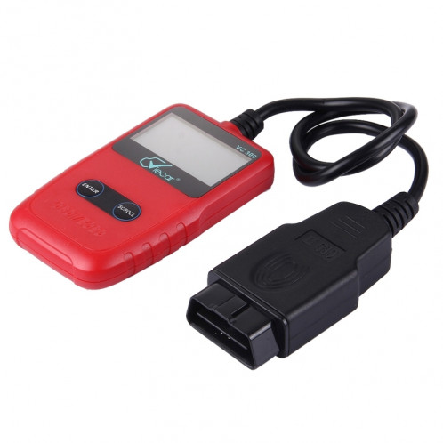 Viecar CV309 OBDII EOBD Outil de diagnostic de voiture Code Scanner Fault Reader (Rouge) SV3424-00
