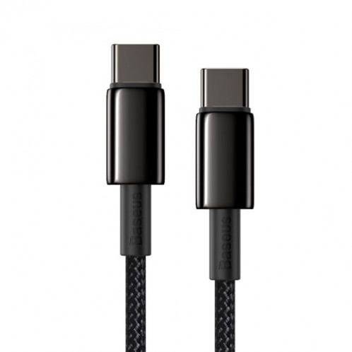 Baseus Type-C Type-C cable Tungsten Gold Fast charging and data 100W (20V/5A) 1m Black (CATWJ-01) DA357601-013