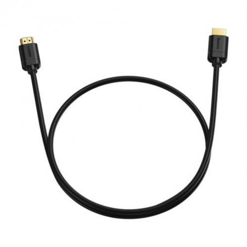 Baseus Video Cable High definition Series HDMI To HDMI 4K 60 Hz, 3D HDR, 18 Gbps, 1m Black (CAKGQ-A01) DA294635-018