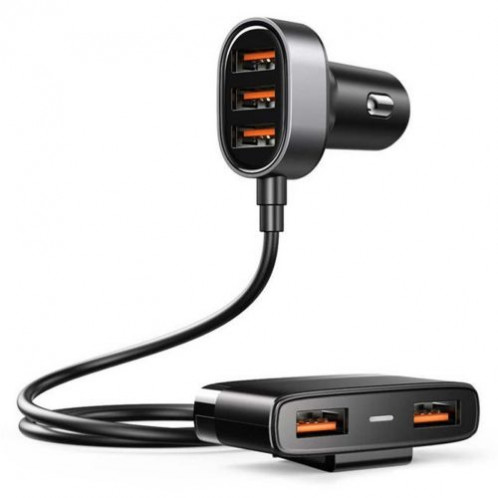 Joyroom Car Charger 5-in-1, U+U+U+U+U 31W, Black (JR-CL03) DO475283-013
