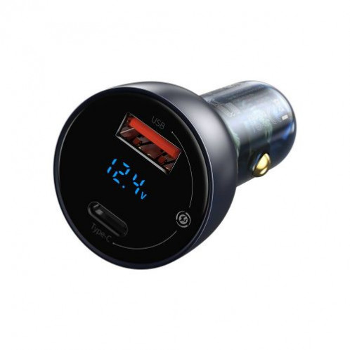 Baseus Car Charger Set Particular Digital Display PPS QC U+C (60W C+C cable 1m) 45W Black TZCCKX-0G DA1527663-016