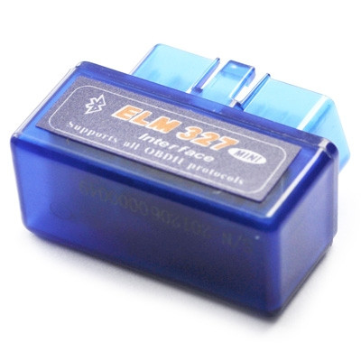 Super Mini ELM327 Bluetooth OBDII V2.1 Outil d'interface de diagnostic de voiture, Support OBDII-ISO 9141-2, ISO 14230-4 (KWP2000), CAN ISO-15765-4 (Bleu) SS9210-05
