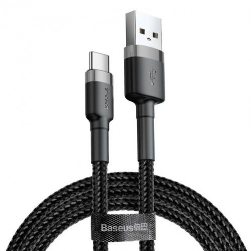 Baseus Type-C Cafule cable 2A, 3m Gray/Black (CATKLF-UG1) DA338609-016