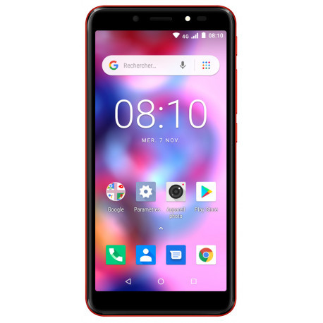 Konrow Easy 55 Android 8.1 4G Écran 5.34'' Double Sim 8Go, 1Go RAM Rouge KEAS55_RED-01