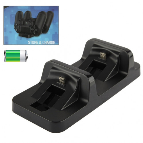 DOBE USB Dual Charger Dock Station pour PS4 Wireless Controller (TP4-002) (Noir) SD0011-06