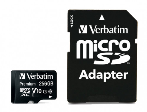 Verbatim microSDXC 256GB Class 10 UHS-I + adapt. 44087 532611-04