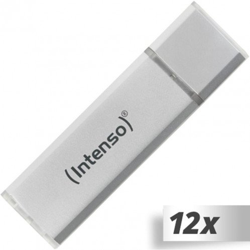 12x1 Intenso Alu Line argent 4GB USB Stick 2.0 305181-02