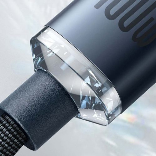 Baseus Type-C Type-C Crystal Shine series fast charging data cable 100W 1.2m Black (CAJY000601) DA329618-017