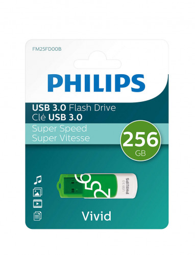 Philips USB 3.0 256GB Vivid Edition vert printemps 513368-04