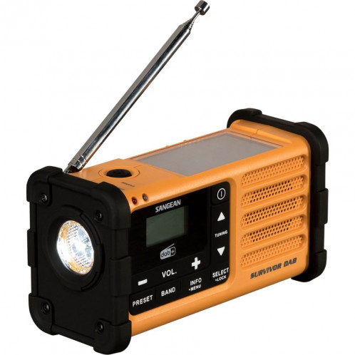 Sangean MMR-88 DAB+ jaune Secours/manivelle/radio solaire 297369-03