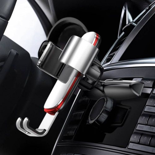 Baseus Car Mount Metal Age Gravity Phone holder (CD Version) Silver (SUYL-J0S) DA565538-08