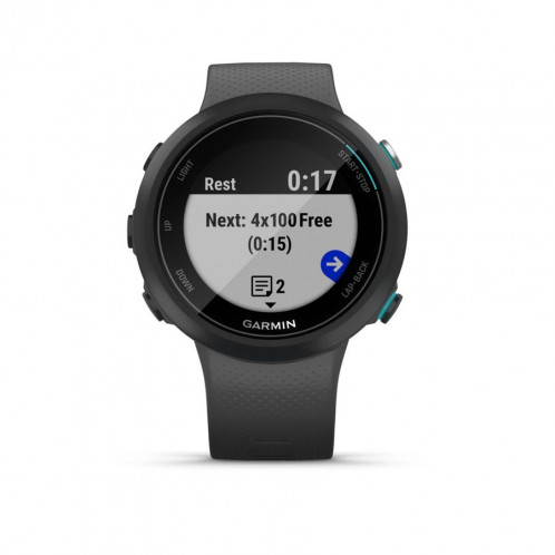 Garmin Swim 2 GPS-Montre de natation gris foncé/argent 504114-06