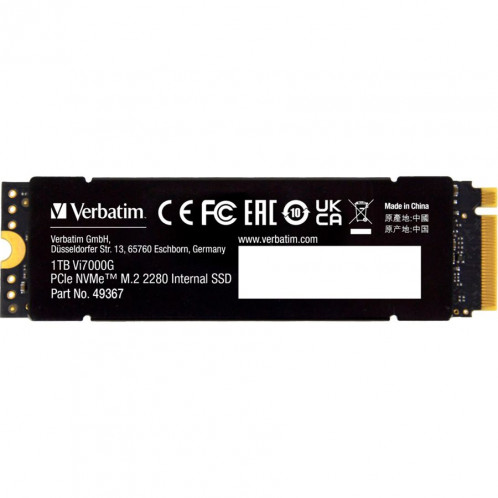 Verbatim Vi7000G M.2 SSD 1TB PCIe NVMe 49367 793144-04