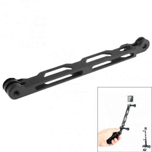 TMC CNC Aluminium Extender pour GoPro Hero 4 / 3+ / 3, Longueur: 16cm (Noir) ST01175-04