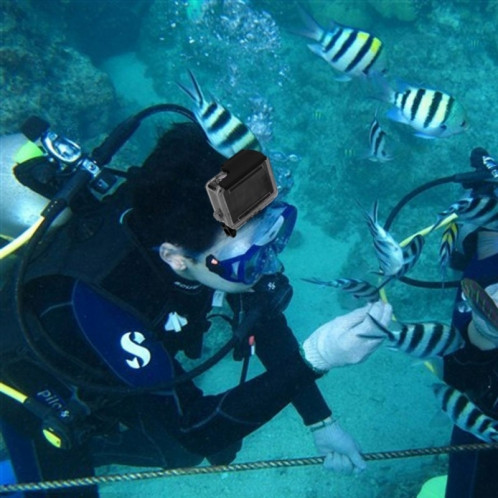 Matériel de plongée sous-marine Masque de plongée Lunettes de natation avec mont pour GoPro Hero 4 / 3+ / 3/2/1 (Jaune) SM595Y7-06