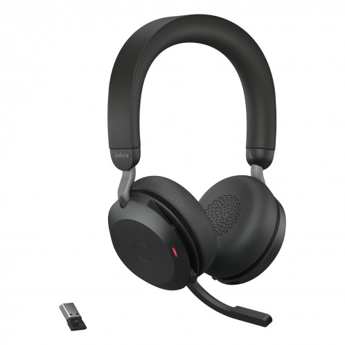 Jabra Evolve2 75 MS Casque audio BT Over-Ear BLK USB-A +station 717502-05