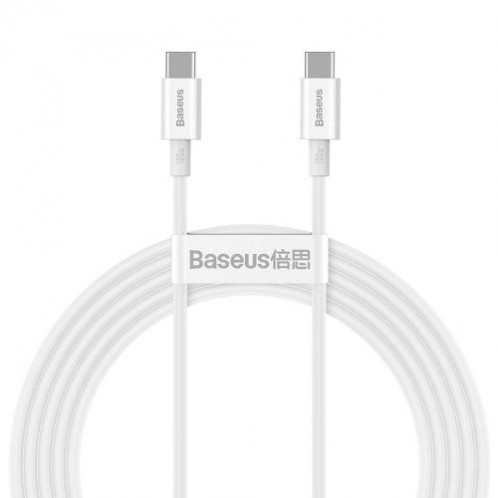 Baseus Type-C Type-C Superior cable Quick Charge / Power Delivery / FCP 100W 5A 20V 2m white (CATYS-C02) DA370770-020