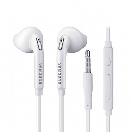 Samsung EO-EG920BW Écouteur Intra Auriculaire Prise Jack 3.5 Telecommande Cable Plat Blanc (En Vrac) EO-EG920BW-01