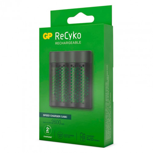 GP ReCyko M451/270 4-Port USB chargeur + 4x AA NiMh 2600mAh 574478-06