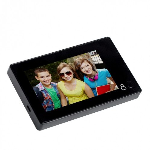 Danmini YB-43CH 4,3 pouces à écran 1.0MP caméra de sécurité porte avec un judas-clé pour fonction de surveillance (Noir) SH136B1254-014