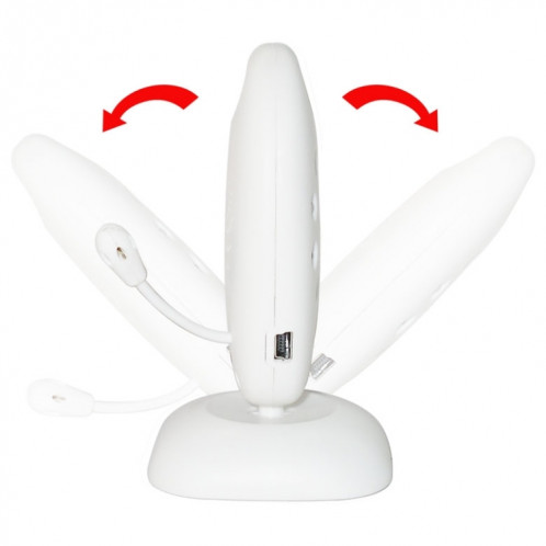 Moniteur de bébé portable sans tracas avec écran LCD de 2,0 pouces VB601, prise en charge de la conversation bidirectionnelle, Vision nocturne () SH00EU1719-012