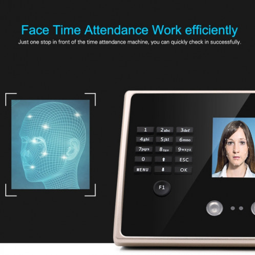 Machine d'assistance de temps d'empreinte digitale de reconnaissance faciale FA02 SH32141529-011