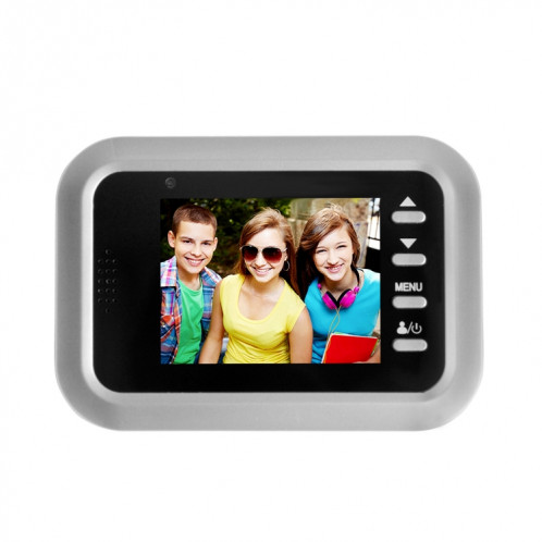 Caméra de sécurité W8-S 2,4 pouces avec écran 2.0MP sans déranger la visionneuse de judas, carte de soutien TF (argent) SH610S577-015