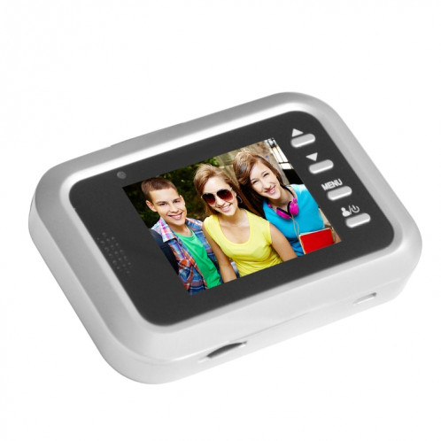 Caméra de sécurité W8-S 2,4 pouces avec écran 2.0MP sans déranger la visionneuse de judas, carte de soutien TF (argent) SH610S577-015