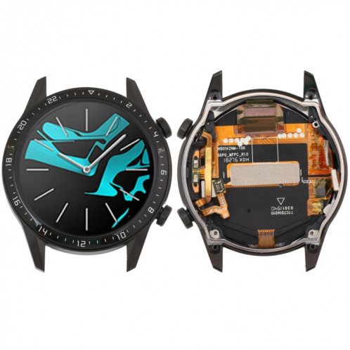 Écran LCD et numériseur complet avec cadre pour Huawei Watch GT 2 46mm (noir) SH0253234-05