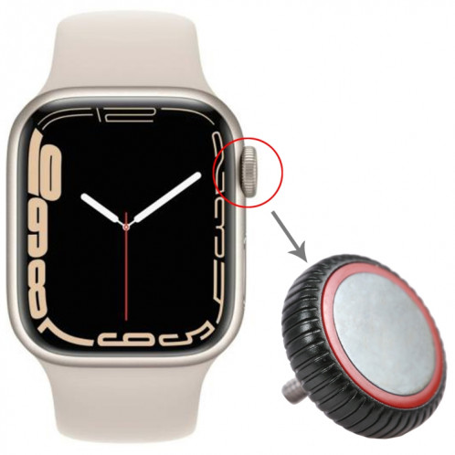 Remplacement de l'écrou de couronne de montre pour Apple Watch Series 7 (LTE) (vert) SH527G1289-05