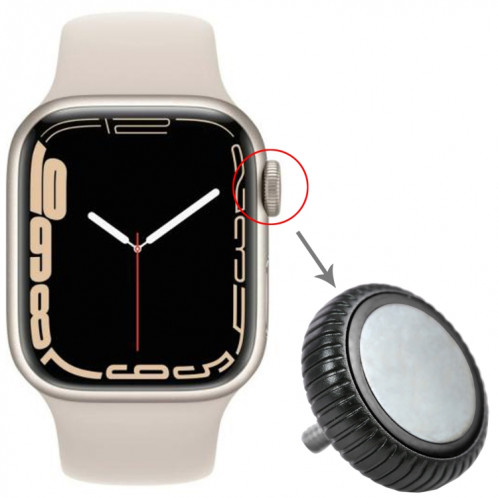 Remplacement de l'écrou de la couronne de montre pour Apple Watch Series 7 (GPS) (vert) SH530G10-05