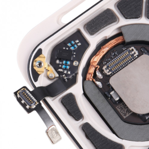 Coque arrière en verre avec bobine de charge sans fil pour Apple Watch Series SE 2022 Édition GPS 40 mm (couleur Starlight) SH54SL1527-07