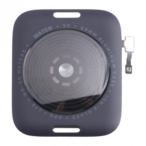 Pour Apple Watch SE 2022 44 mm LTE Edition Couvercle en verre du boîtier arrière avec câble (minuit) SH02MN1992-07