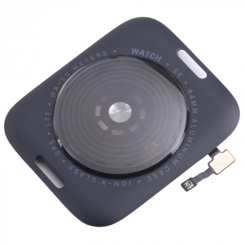 Pour Apple Watch SE 2022 44 mm LTE Edition Couvercle en verre du boîtier arrière avec câble (minuit) SH02MN1992-07