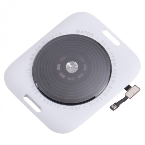 Pour Apple Watch SE 2022 44 mm LTE Edition Couvercle en verre du boîtier arrière avec câble (argent) SH602S1773-07
