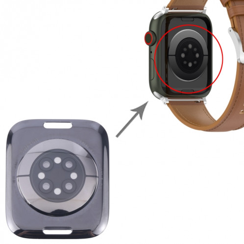 Pour Apple Watch Series 9 41 mm Couvercle en verre du boîtier arrière (noir) SH90BL1851-06