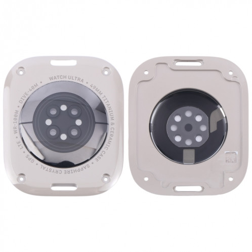Pour Apple Watch Series Ultra 1/2 49 mm Couvercle en verre du boîtier arrière d'origine (argent) SH92SL1019-06