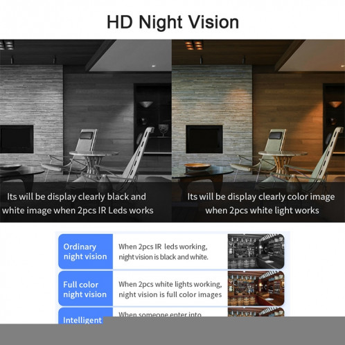 Caméra de surveillance de sécurité réseau Wifi intelligent haute définition réseau IP66 étanche étanche intérieure et extérieure universelle SH00281465-014