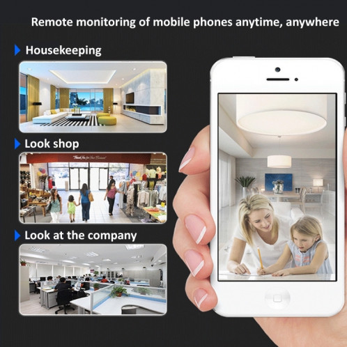 Caméra IP sans fil 720P HD 1.0 MP, prise en charge de la vision nocturne infrarouge / détection de mouvement / contrôle APP, SH046A1151-016