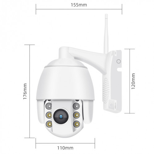 QX2 4G (version américaine) 1080p HD 360 degrés Panoramique Jour et nuit Panoramique Caméra intelligente imperméable, détection de mouvement / carte vocale à deux voies / carte TF, SH10EU1603-012