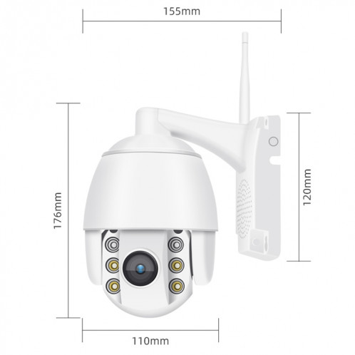 QX2 4G (version américaine) 1080p HD 360 degrés Panoramique Jour et Nuit Caméra intelligente imperméable à imperméabilisation, détection de mouvement de support / carte vocale bidirectionnelle / carte TF, plug UA SH10AU1693-012