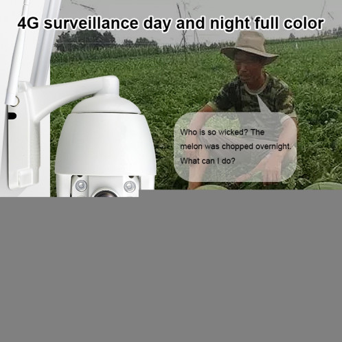 QX2 4G (version américaine) 1080p HD 360 degrés Panoramique Jour et nuit Panoramique Caméra intelligente imperméable, détection de mouvement / carte vocale à deux voies / carte TF, SH10EU1603-012