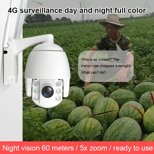 QX2 4G (version américaine) 1080p HD 360 degrés Panoramique Jour et Nuit Caméra intelligente imperméable à imperméabilisation, détection de mouvement de support / carte vocale bidirectionnelle / carte TF, plug UA SH10AU1693-012
