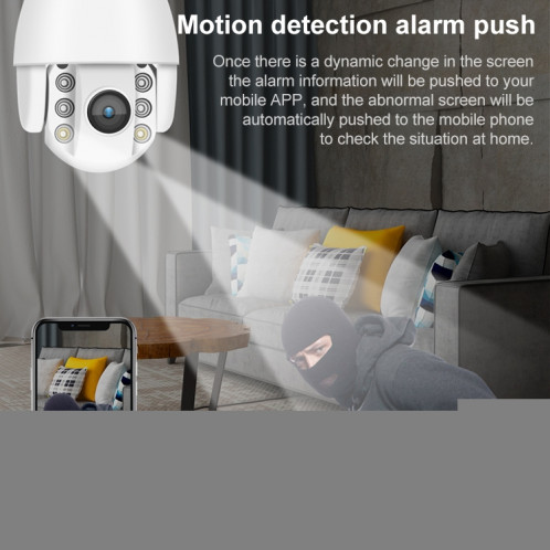 QX2 4G (version américaine) 1080p HD 360 degrés Panoramique Jour et nuit Panoramique Caméra intelligente imperméable, détection de mouvement / carte vocale à deux voies / carte TF, SH10EU1603-012