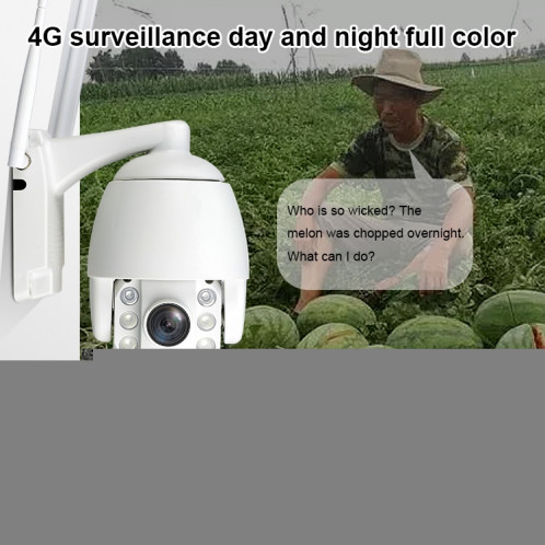 QX2 4G 1080p HD 360 degrés Panoramique Jour et nuit Panoramique Caméra intelligente imperméable, détection de mouvement de support / carte vocale bidirectionnelle / carte TF, SH11EU775-012