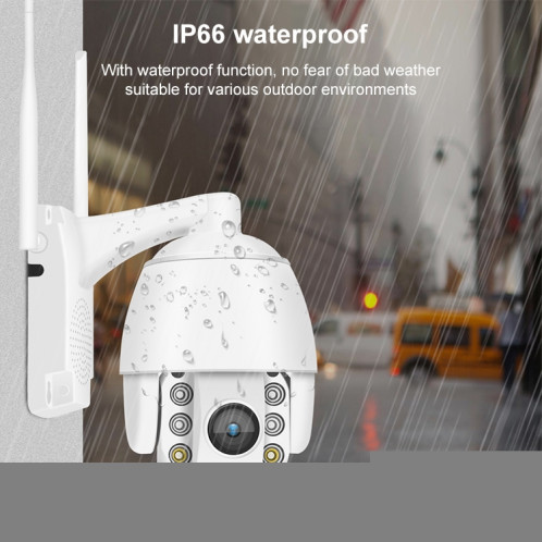 QX2 4G 1080p HD 360 degrés Panoramique Jour et nuit Panoramique Caméra intelligente imperméable, détection de mouvement de support / carte vocale bidirectionnelle / carte TF, SH11EU775-012