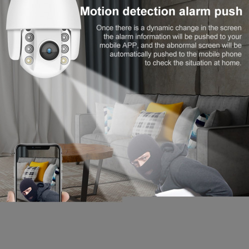 QX2 4G 1080p HD 360 degrés Panoramique Jour et nuit Panoramique Caméra intelligente imperméable, détection de mouvement de support / carte vocale bidirectionnelle / carte TF, SH11EU775-012