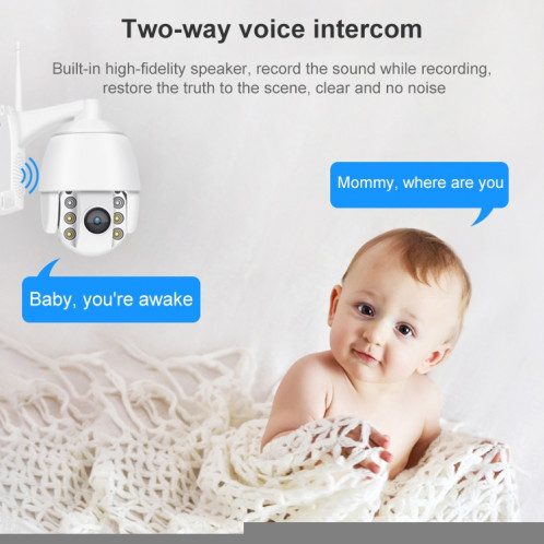 QX2 4G 1080p HD 360 degrés Panoramique Jour et nuit Panoramique Caméra intelligente imperméable, détection de mouvement de support / carte vocale bidirectionnelle / carte TF, SH11EU775-012