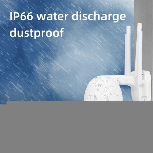 QX27 1080P WiFi Caméra de surveillance haute définition Haute définition Caméra de dôme extérieure, Support Vision nocturne et détection de voix et de mouvement à double sens () SH19EU632-010