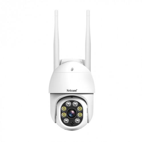 Caméra PTZ extérieure Sricam SP028 1080P HD, prise en charge Audio bidirectionnel / détection de mouvement / détection humanoïde / Vision nocturne couleur / carte TF SS33EU1477-018